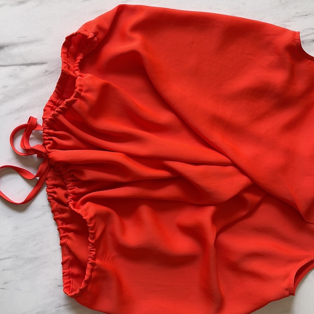 Orange red Rachel Roy top. - Picture 7 of 7